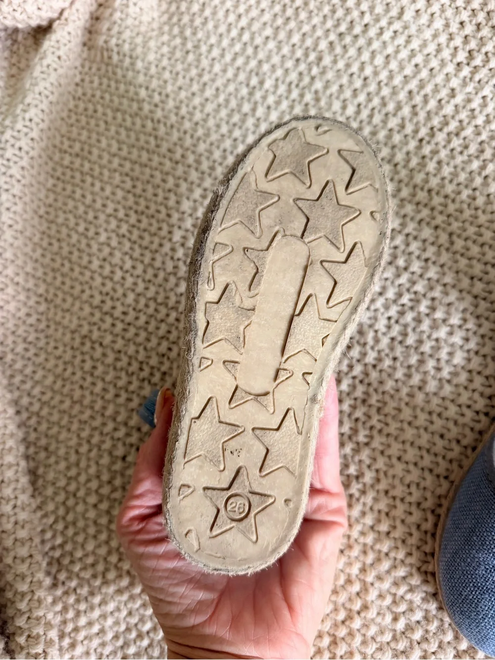 Elephantito Espadrille Sandals | Size 26 US size 10 toddler| Blue Denim 💙
